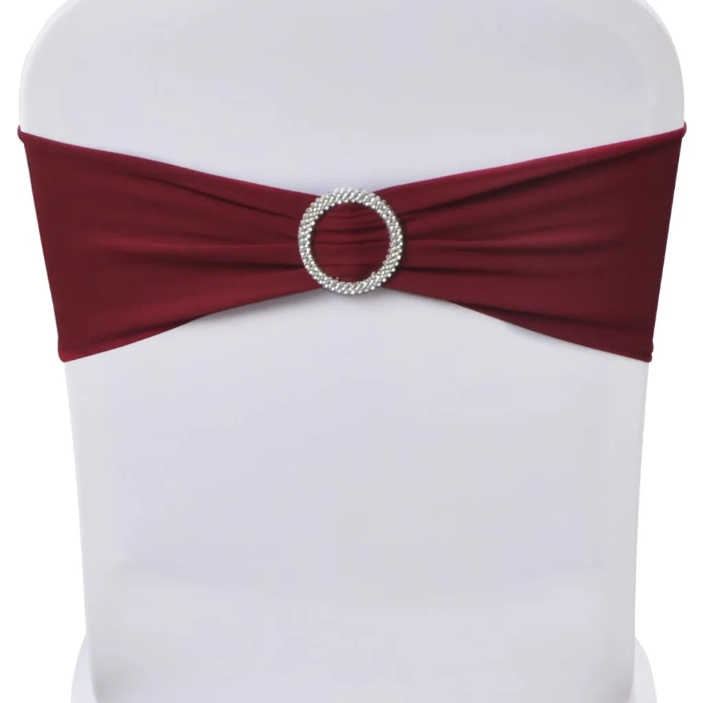 Fascia Elasticizzata BordÃ² Decorativa Sedia con Fibbia Diamante 25 pz cod mxl 40434