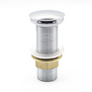 Piletta di scarico click-clack universale per lavabo senza troppo pieno in ottone cromato corpo 120 mm | Noana