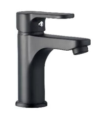 Rubinetto miscelatore lavabo bagno nero opaco