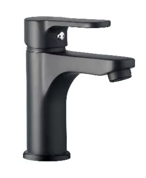 Rubinetto miscelatore lavabo bagno nero opaco