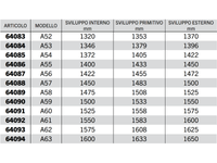Cinghia trapezoidale sezione A modello A20 ad A63 40Acirc;° 13mm 8mm 11mm - 64074