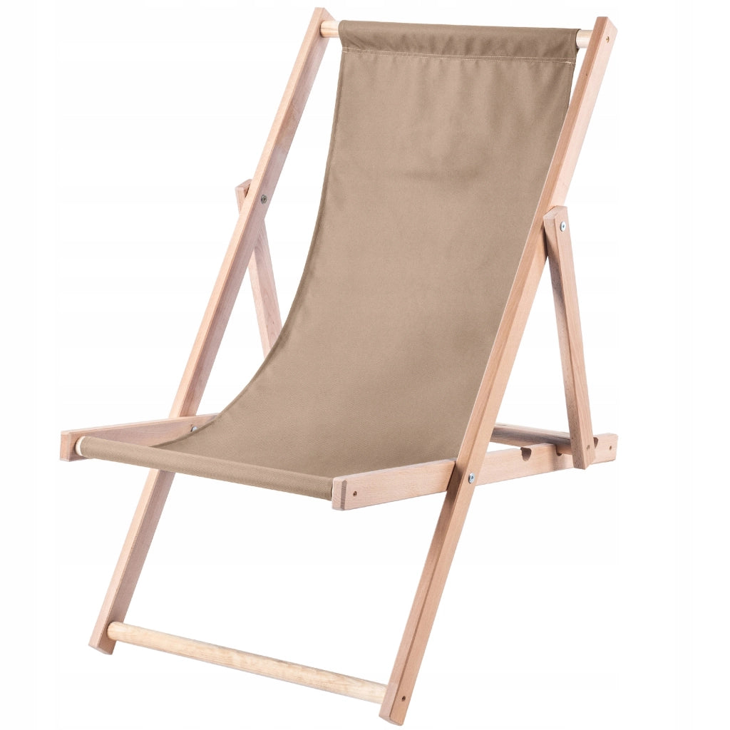 KADAX Sedia a sdraio da giardino/spiaggia in legno pieghevole, lucida, di alta qualità, prodotta da un produttore specializzato.