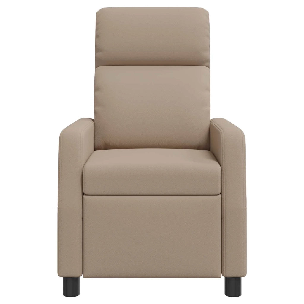 Divano Sedia-Poltrona reclinabile Cappuccino Similpelle 620874