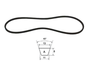 Cinghia trapezoidale sezione A modello A64 ad A128 40Acirc;° 13mm 8mm 11mm - 64110