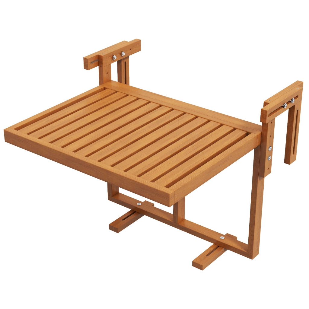 Tavolino da Caff¨¨ Pieghevole Regolabile in Legno ¨C zephmum ¨C Teak 50x50x50
