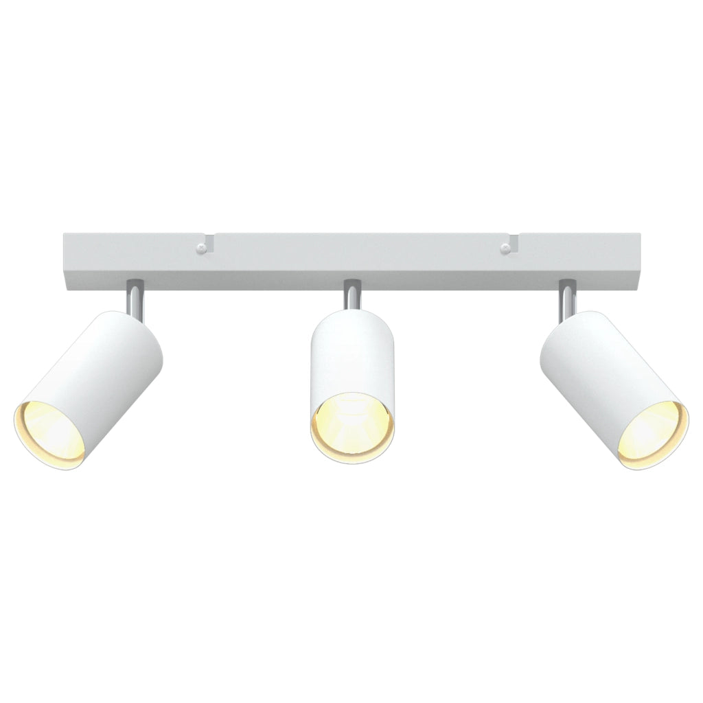 Farettone da soffitto 3 Vie Regolabile Bianco GU10