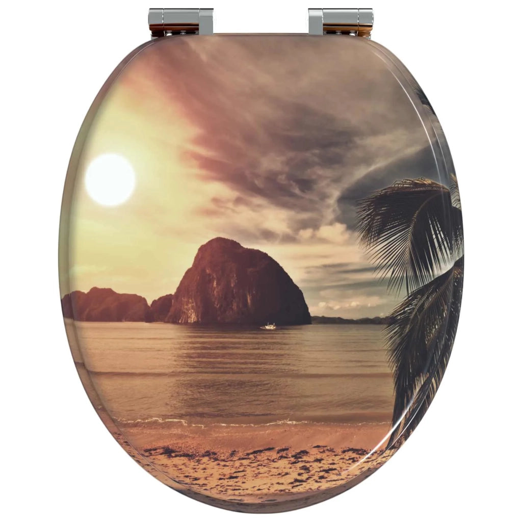 Sedile per toilette con chiusura morbida Arancione 44 x 38 cm CFW9883838