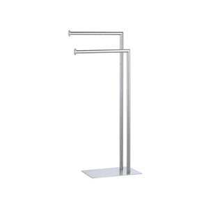 PIANTANA PORTA ASCIUGAMANI BAGNO 2 BRACCI SATINATI P.20xL.30xH.80,5cm FERIDRAS