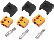 Blocco di riscaldamento in alluminio - 3 pinze in acciaio inossidabile - 3 guanti in silicone - resistente alle fiamme - rapido scambio di calore - per Ender 3/5/CR10 - componenti per stampante 3D