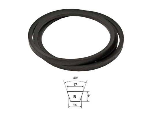 Cinghia trapezoidale sezione B modello B23 a B67 40Acirc;° 17mm 14mm 11mm - 64175