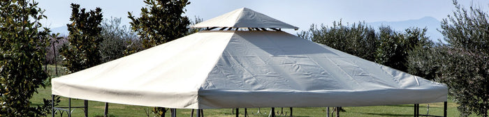 top copertura per gazebo mod.3133 ecru' dimensioni cm 300x300 cod:ferx.15479