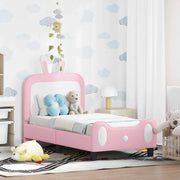 Struttura letto per bambini con testata Rosa 70 x 140 cm PU
