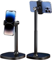 Stazione di carico per smartphone da scrivania, altezza e angolo regolabili, 360 gradi di rotazione, compatibile con iPhone, Samsung Galaxy, Huawei e Xiaomi