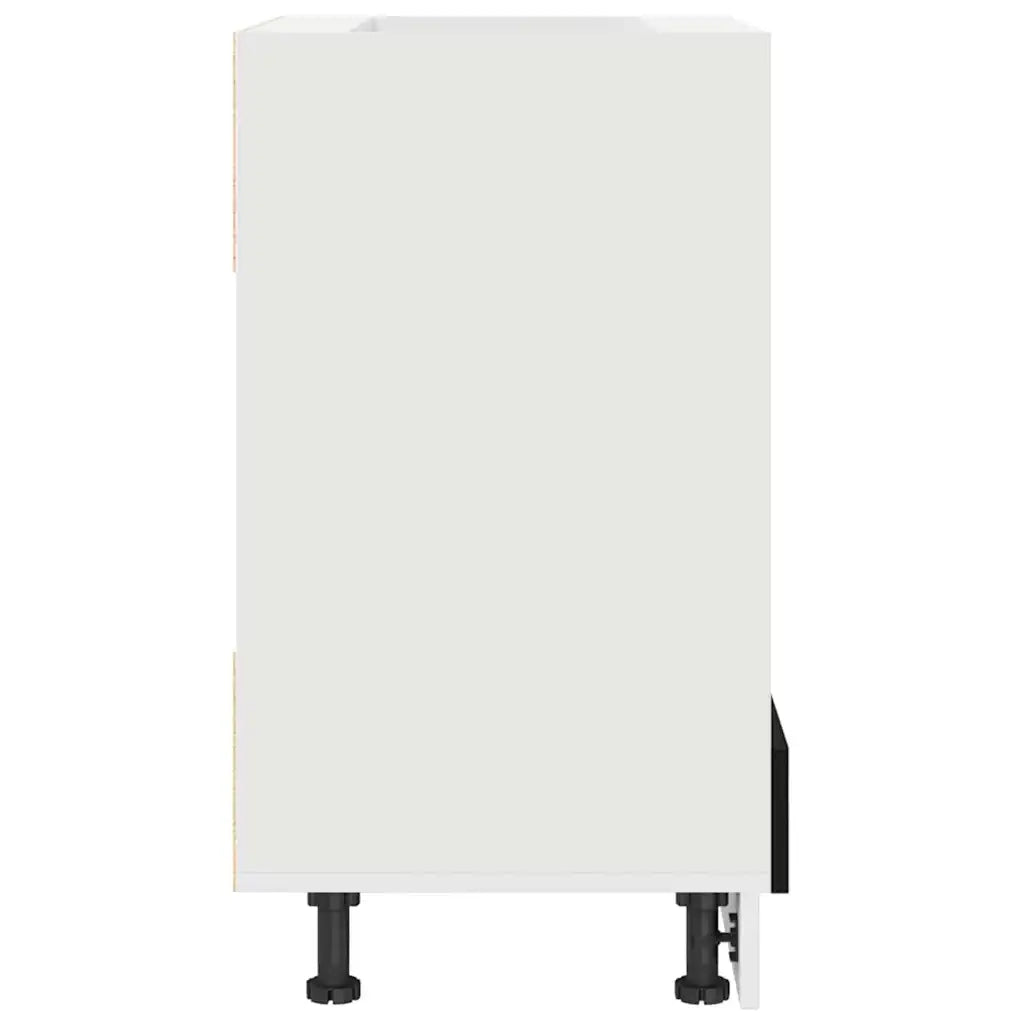 vidaXL Armadio per forno Rovere nero 60 x 46 x 81.5 cm