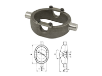 Gondole trilaterali per cilindri acciaio stampato UNI Fe.50 Cermag - 60747