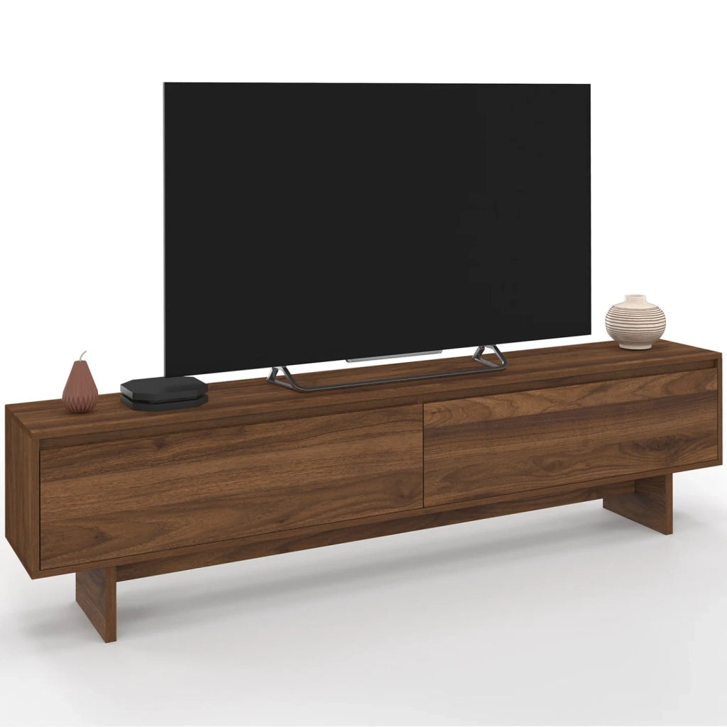 IDMarket - 180 cm YURI Porta TV a 2 ante effetto noce