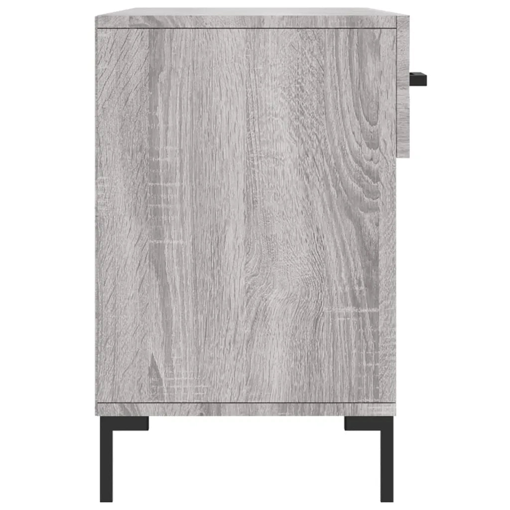 Panca Porta Scarpe | Scarpiera | Mobile per scarpe Grigio Sonoma 102x35x55 cm Legno Multistrato