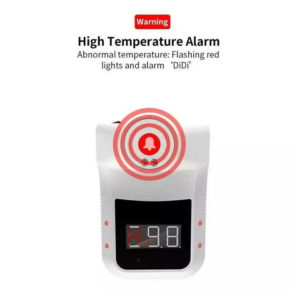 Trade Shop - Termoscanner Ir Infrarossi Termometro Digitale Autonomo Da Parete Muro Febbre -