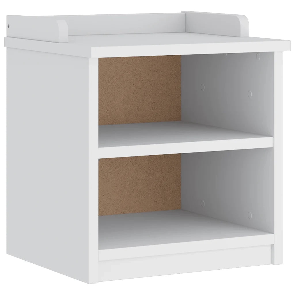 Panca da Corridoio SANDNES Bianca 45x40x50 cm in Legno di Pino 4010444