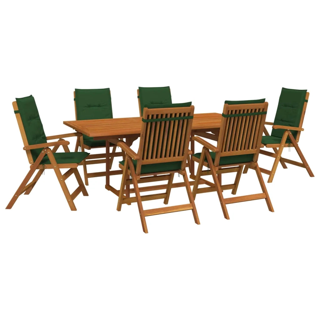 Set da pranzo da giardino 7 pezzi Naturale 3434505