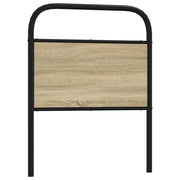 Testiera Rovere Sonoma 80 cm in Acciaio e Legno Multistrato