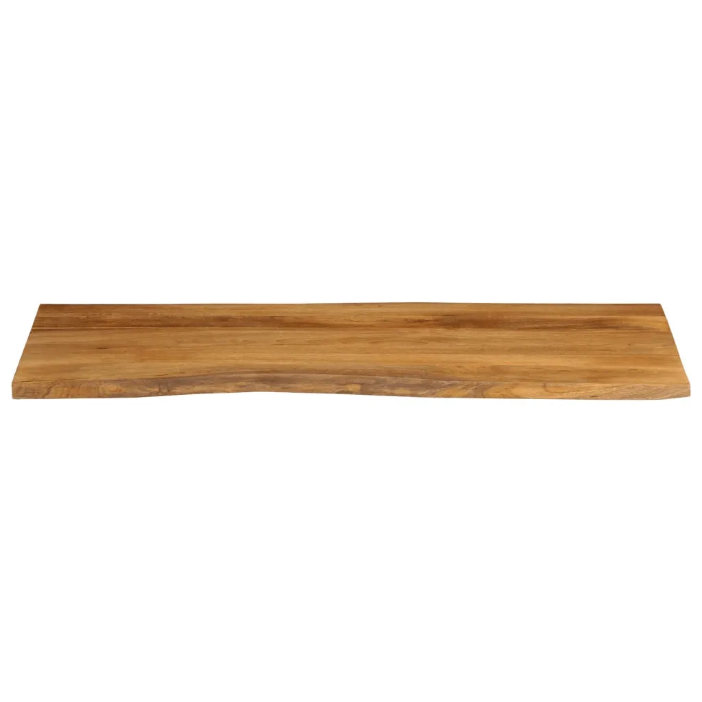 vidaXL Piano Tavolo 140x60x2,5 cm Bordi Vivi in Legno Massello Mango