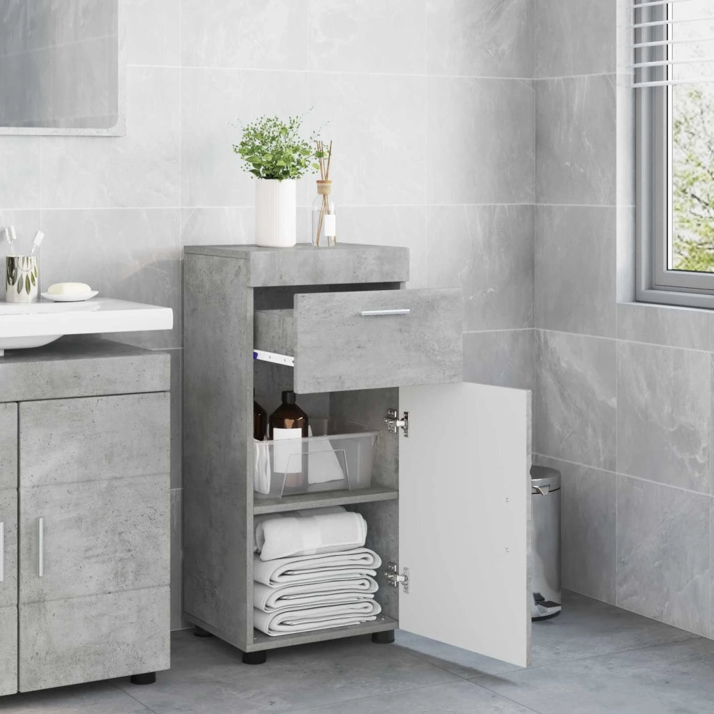 Set di Armadi da Bagno TULUM Grigio cemento 37 x 31,5 x 82 cm