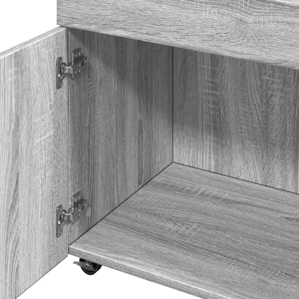 vidaXL Carrello Bar Grigio Sonoma 50x41x89 cm in Legno Multistrato