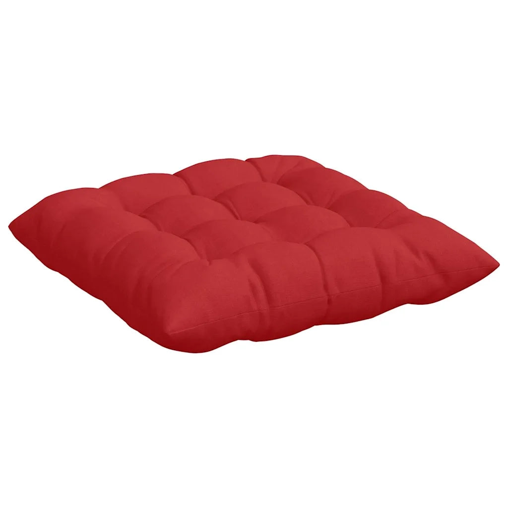 Cuscini per Seduta 4 pcs Rosso 40 x 40 x 6 cm Tessuto