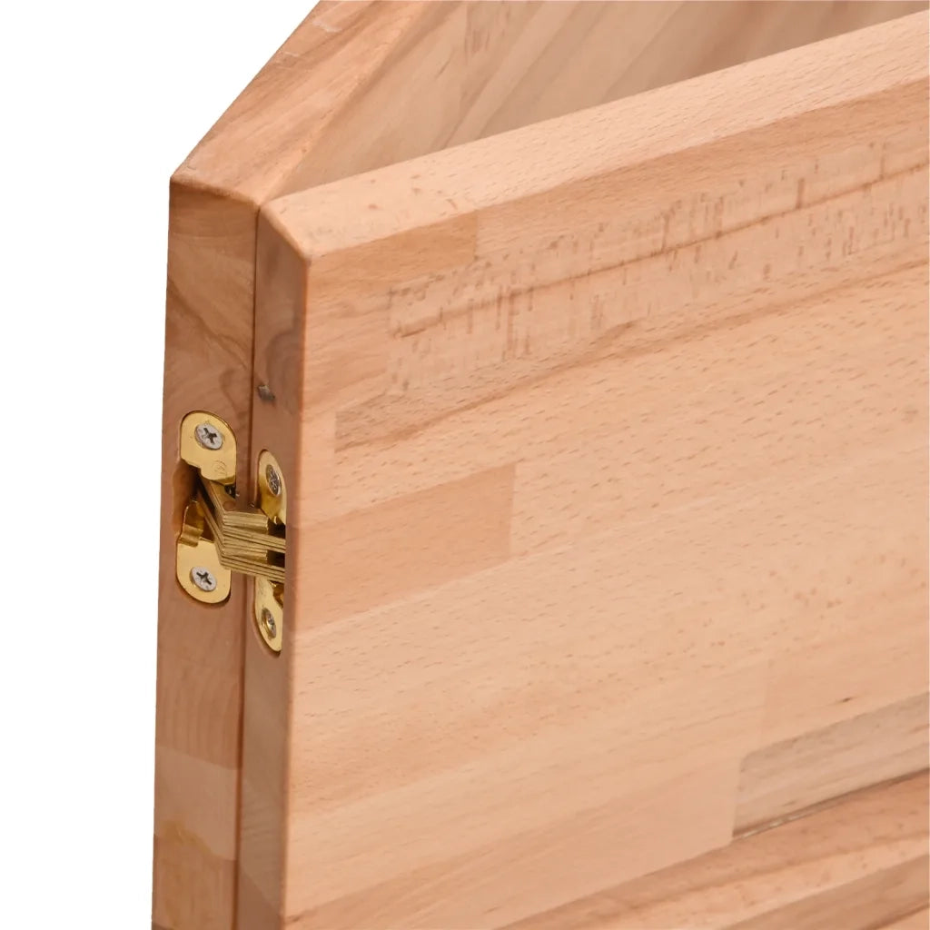 Piano Scrivania 200x55x2,5 cm in Legno Massello di Faggio 356097