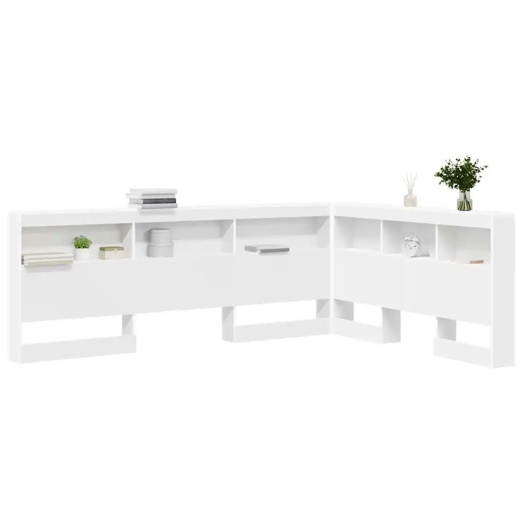 Testata contenitore Bianco 135 cm Legno multistrato 3335549