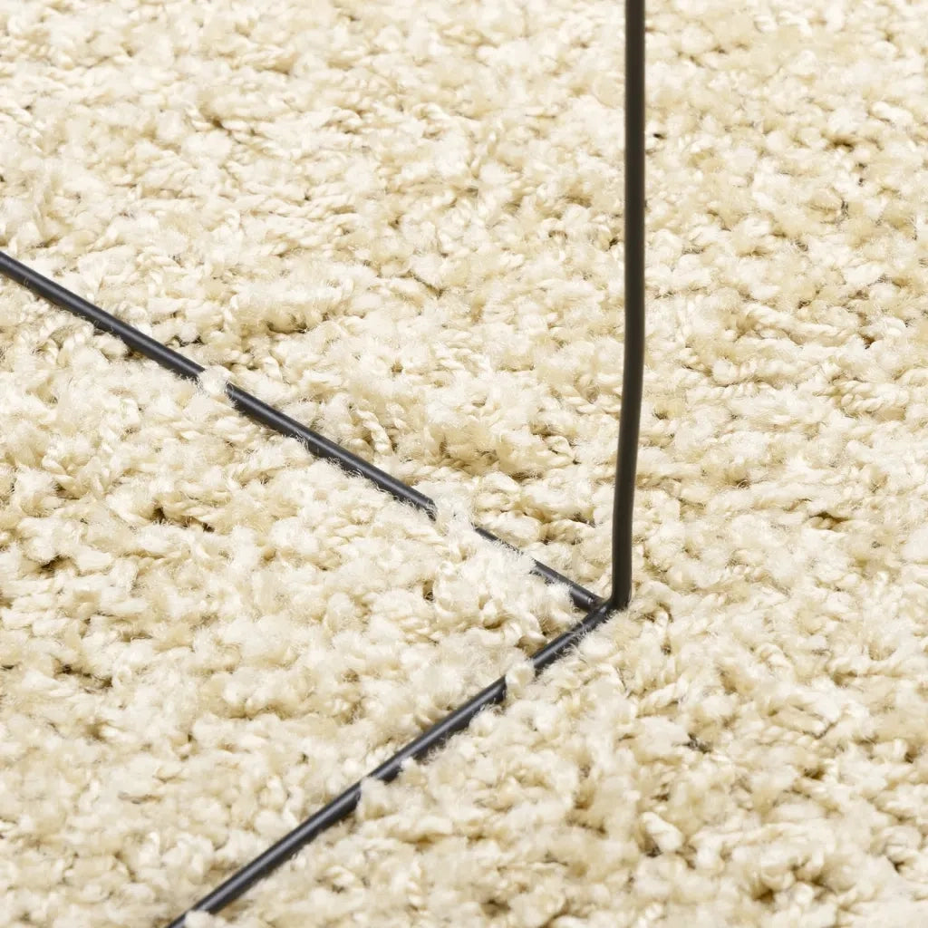 Tappeto Shaggy PAMPLONA a Pelo Lungo Moderno Oro 80x200 cm 375340