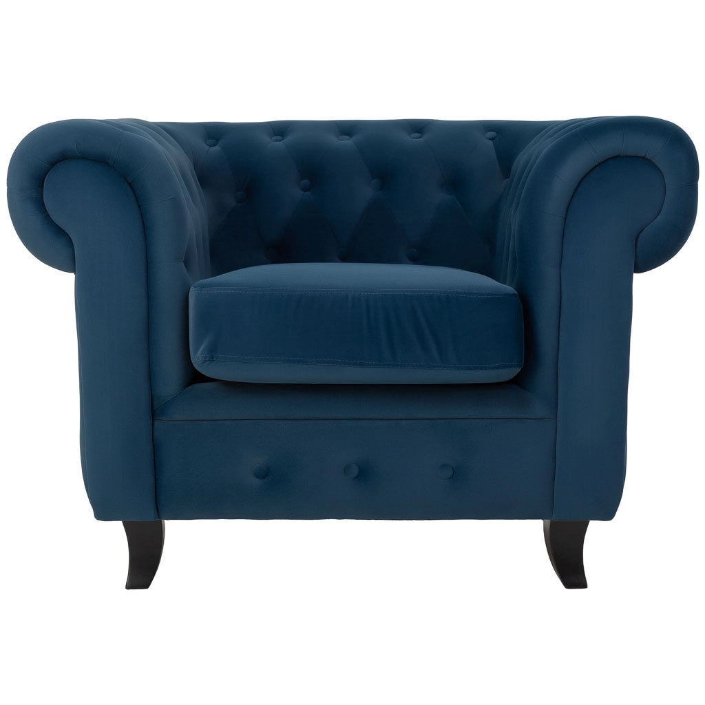 Poltrona blu navy 110x81x77h cm