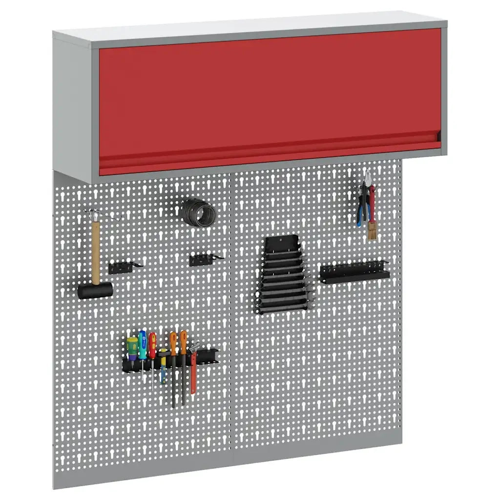 Set di armadi per attrezzi con lo scaffale 3 pz Rosso CFW7248861