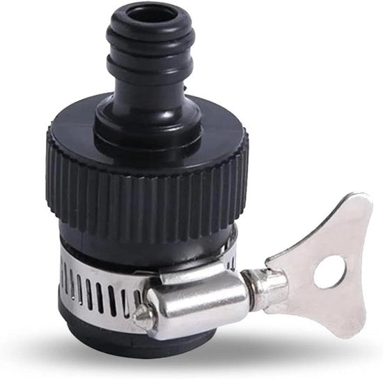 Adattatore universale per rubinetteria - idoneo per rubinetterie con diametro esterno 14-24 mm - viti in acciaio inossidabile - adattatore di rubinetteria - facile da installare - per uso esterno o interno - possibilità di aggiunta di contenuti HTML.
