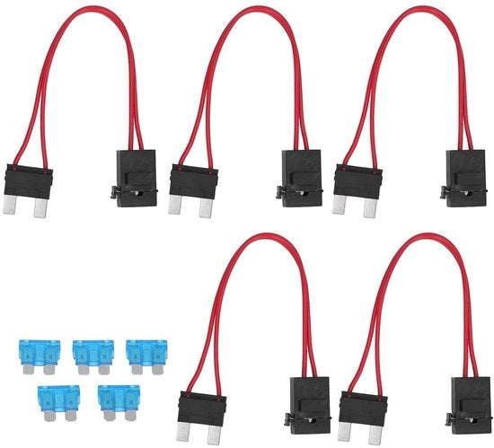 Connessione di Fusibile per Cavi 16AWG Estensione per Cavi Pesante per Circuiti Automobilistici (ACL L 29,2mm)