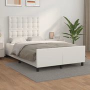 Giroletto senza Materasso-Struttura Letto Bianco 120x190 cm Similpelle 315623