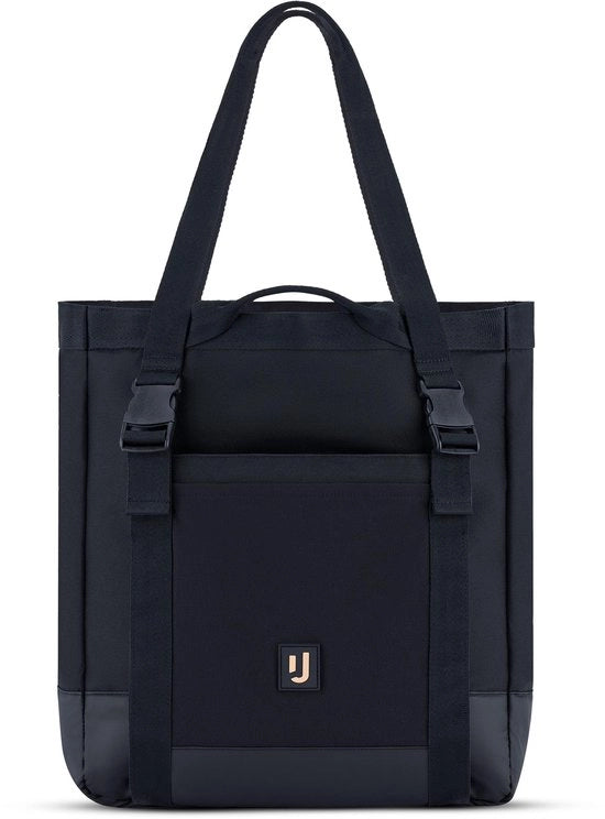 Borsa per donna e uomo nera - Tote Bag con coperta da picnic - Borsa multifunzionale per festival, spiagge, vacanze - Impermeabile