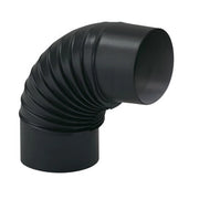 CURVA PORCELLANATA PIEGHETTATA 90 D 12CM NERO OP CLASSIC- 1,0 pz