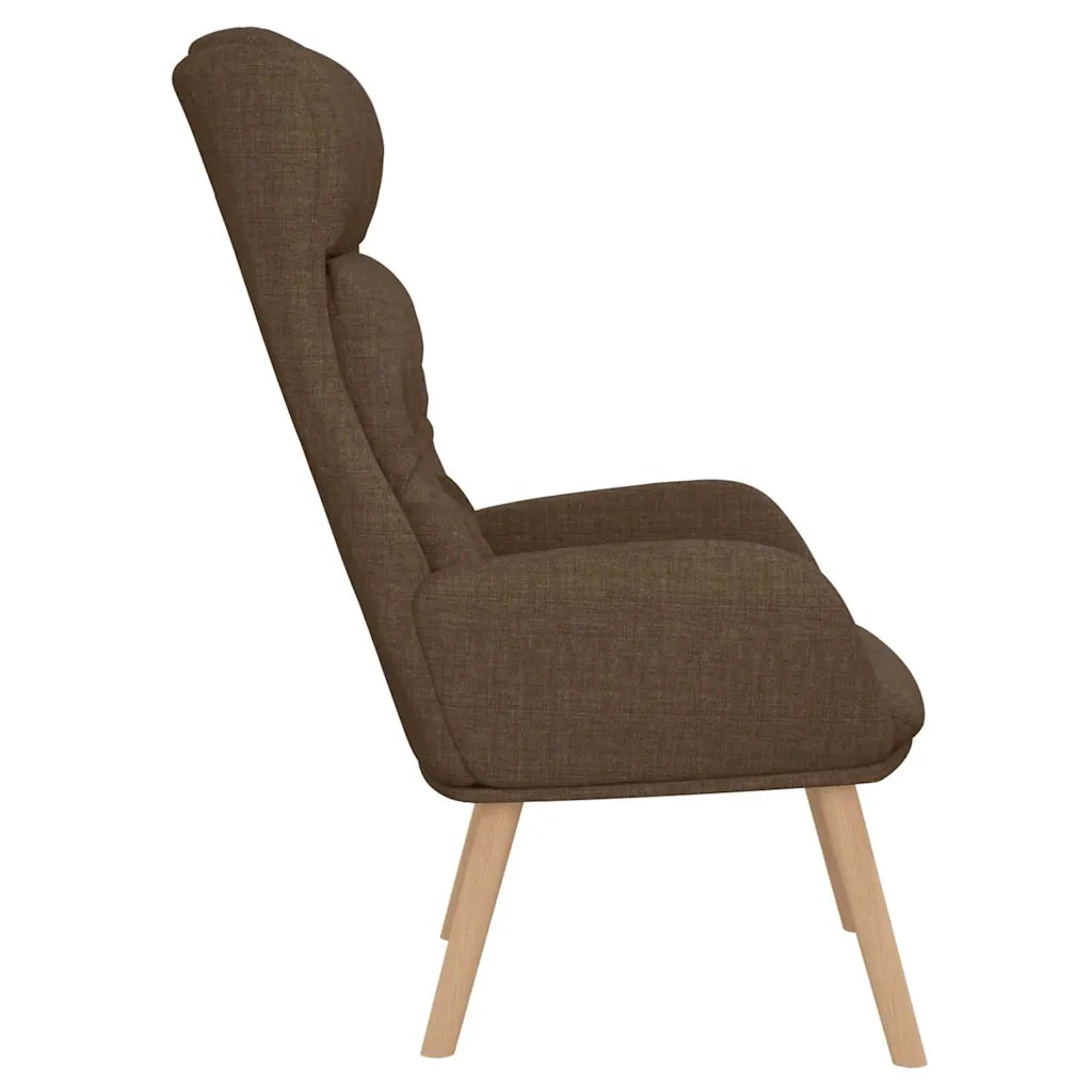 Poltrona Rilassante Marrone in Tessuto 341293
