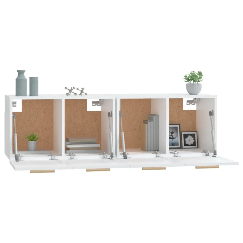 Mobili Parete 2 pz Bianco 60x36,5x35 cm Legno Multistrato 3115628
