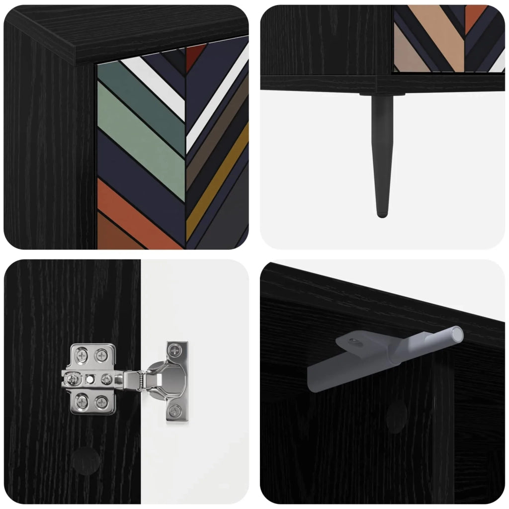 Mobile TV OMMEN 102 x 33 x 51 cm Rovere Nero 8007059