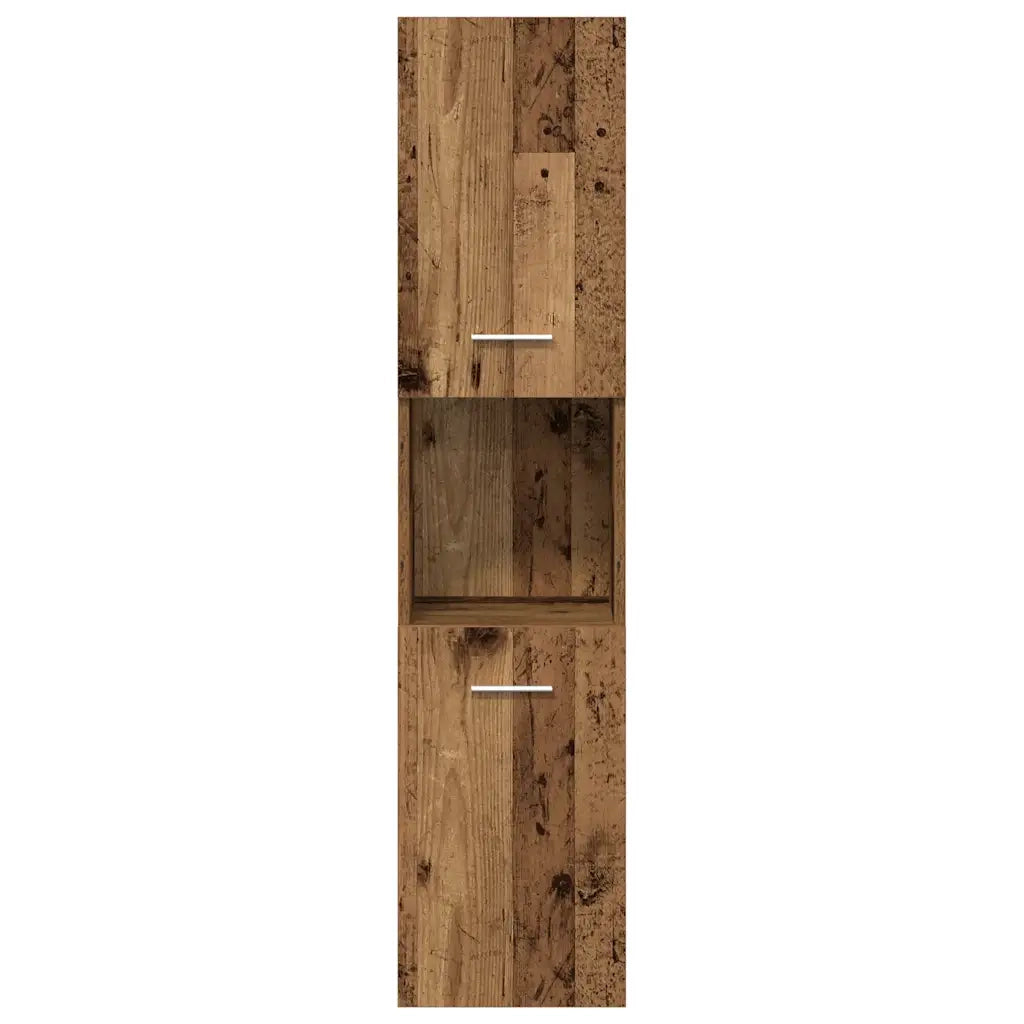 Set Mobili da Bagno 4 pz Legno Antico in Legno Multistrato 3328595