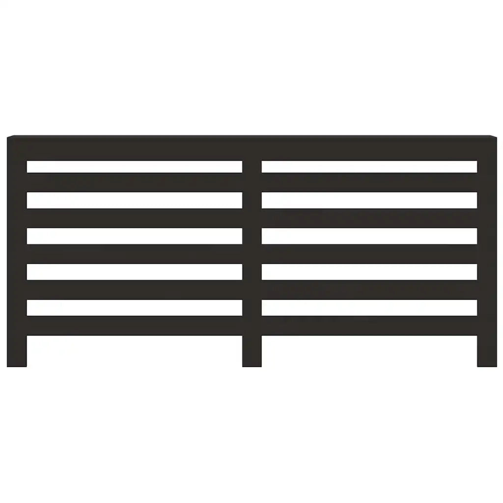 Copertura Termosifone Nera 175x20x82 cm in Legno Multistrato CFW7208411