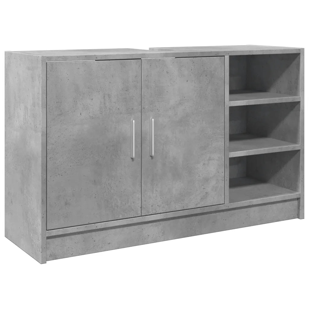 Mobile Lavabo Grigio Cemento 90x29x55 cm in Truciolare 848125
