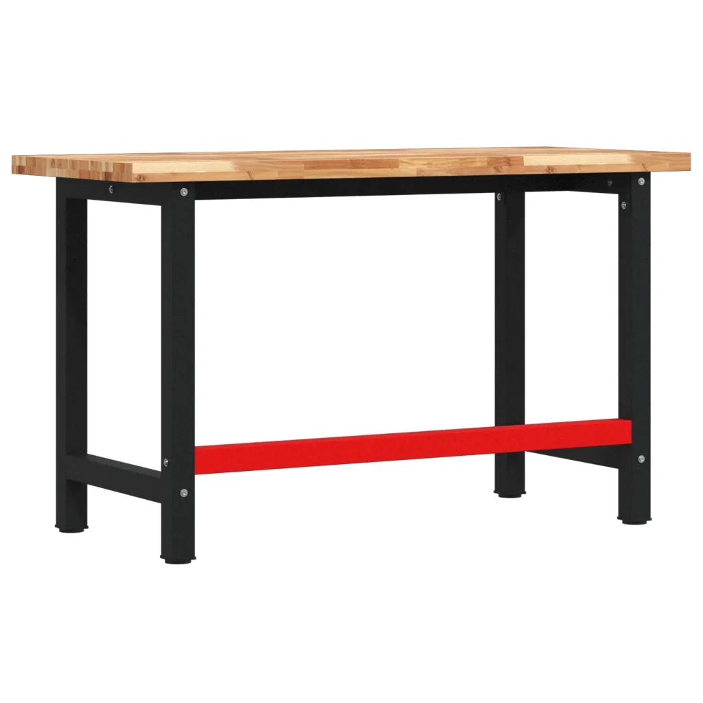 vidaXL Banco da Lavoro 140x60x83 cm Legno Massello Acacia Rettangolare