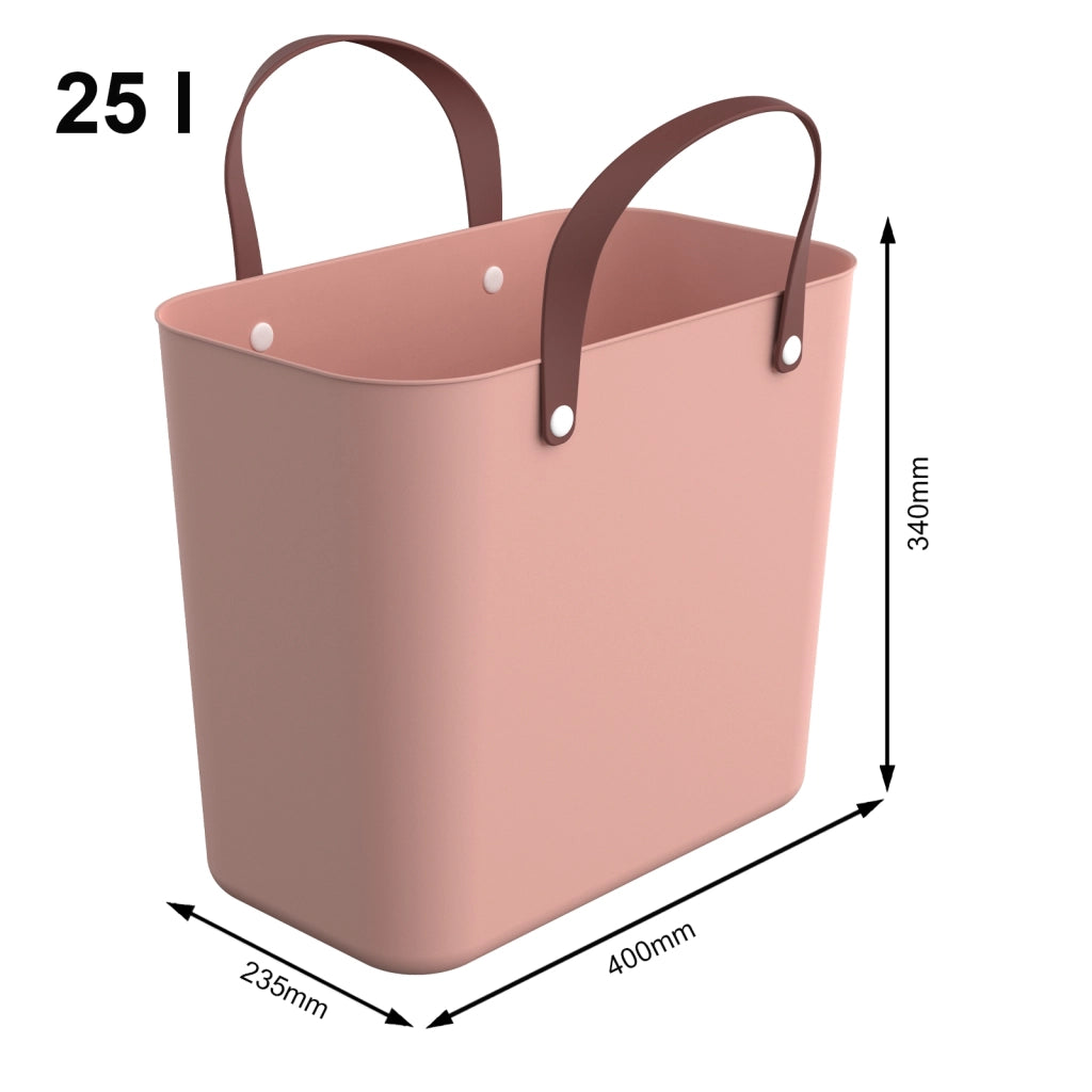 Multibag "Style" 25 l ALBULA -   Colore Meadow rossa/marrone - Rotho