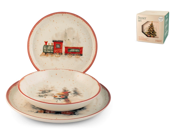 Servizio 18 pezzi tavola Nordic Santa expres