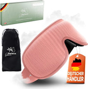 Slaapmasker per donne – Occhiali da sonno per donne – Occhiali da sonno comodi e soffici – Blocco luce al 100% – Borsa di trasporto – Occhiali da sonno con contorni oculari 3D – Schiuma espansa (rosa)