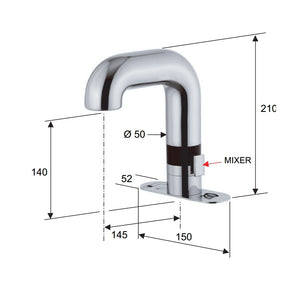 Sensor - miscelatore elettronico con regolatore con basetta